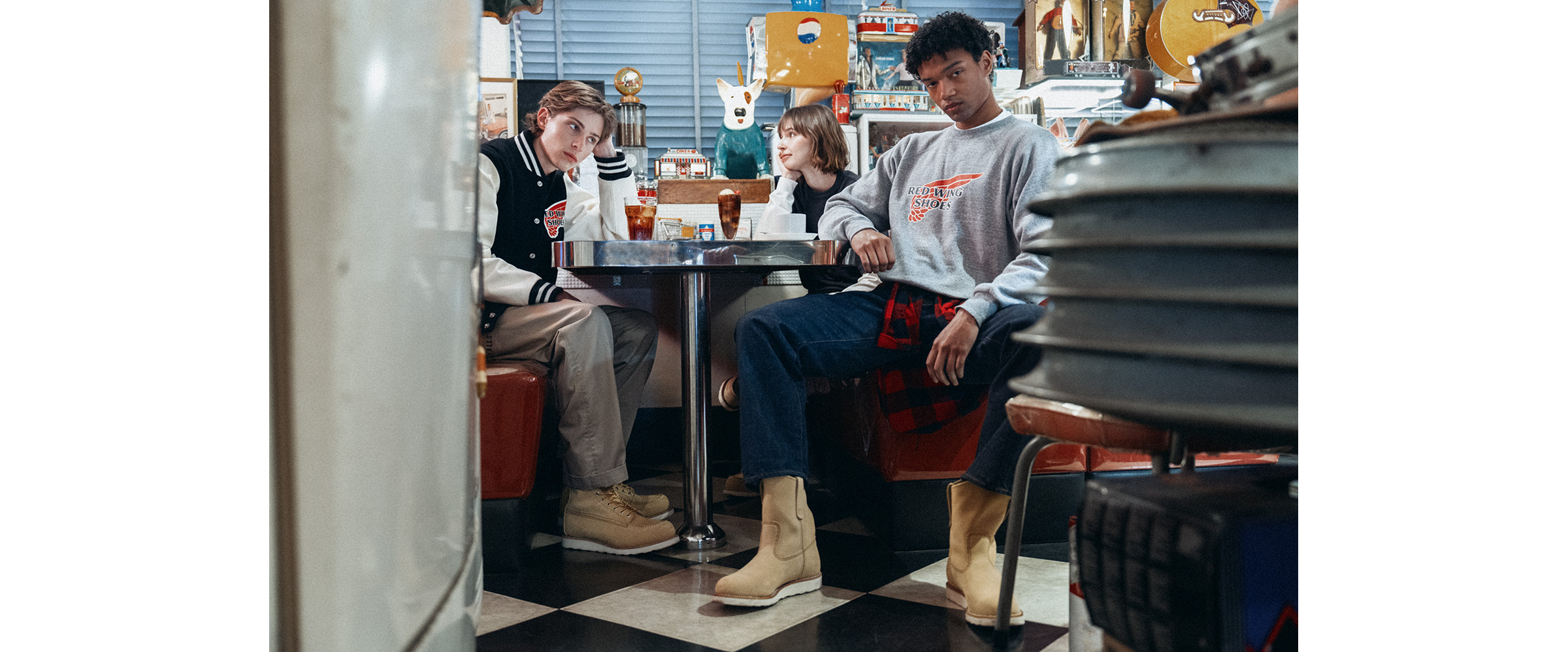 レッドウィング レザーエンジニアブーツ 赤 7ホール エンジニアブーツ （レッド） -YOSUKE U・S・A 公式