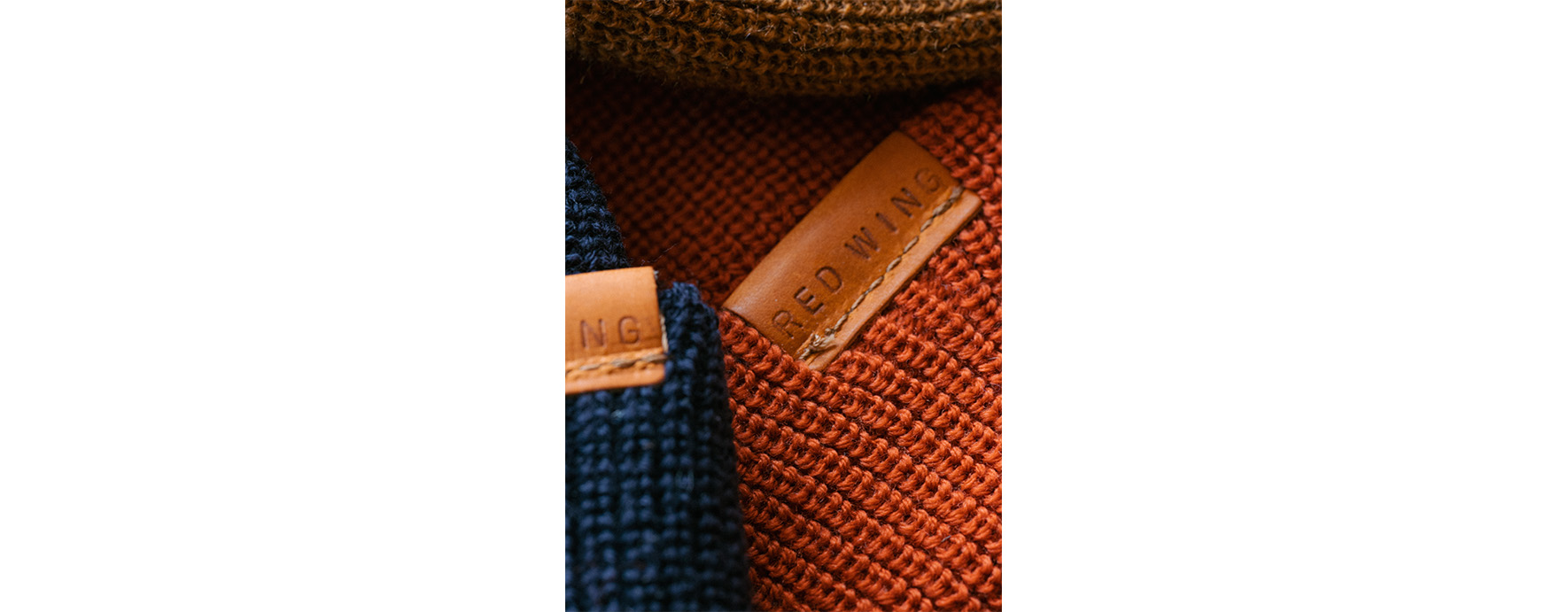 Merino Wool Knit Hat / Rust