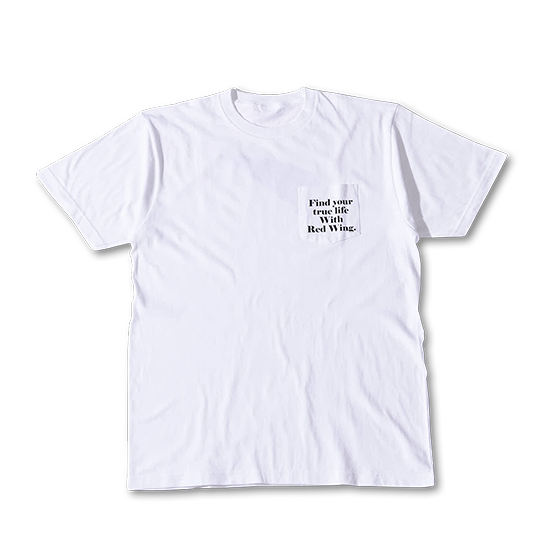 Find your true life T-shirt / Pocket-print White