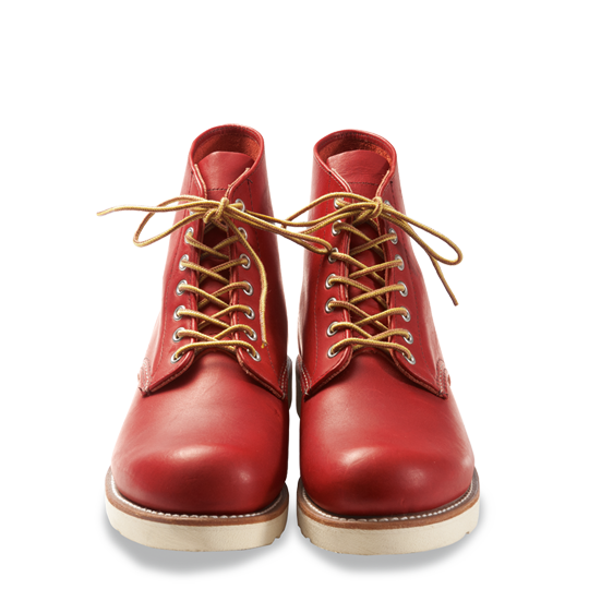 RED WING レッドウィング ブーツ 8166 6インチ クラシック ラウンド ワークブーツ 犬タグ レッド系 27.0cm【美品】