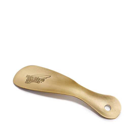 ヴィンテージ　シューホーン　靴べら　shoe horn 金色の牡鹿が佇むシューホーン / Vintage Brass Shoe Horn with