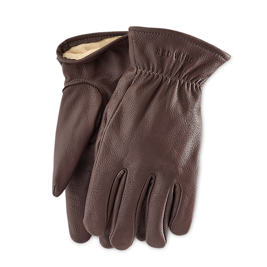 Red Wing Gloves / Lined Brown Buckskin