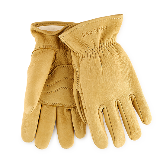 Red Wing Gloves / Lined Yellow Buckskin