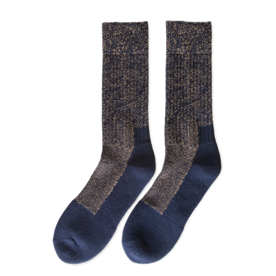 Deep Toe-Capped Wool Socks / Navy