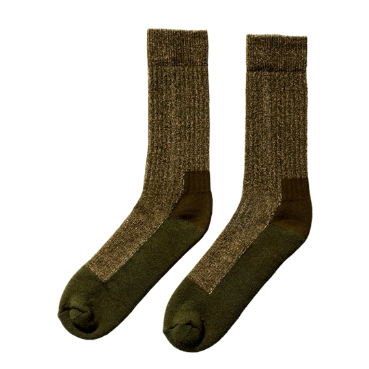 Deep Toe-Capped Wool Socks / Olive