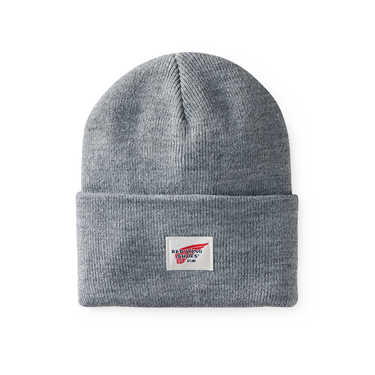 Logo Knit Beanie Hat / Light Gray Heather | レッドウィング
