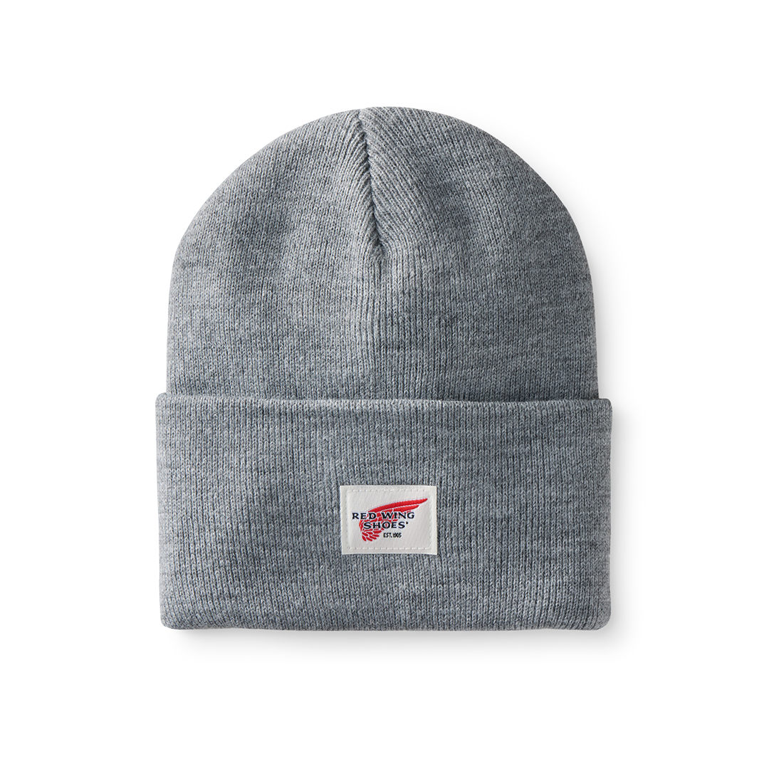 Logo Knit Beanie Hat / Light Gray Heather | レッドウィング