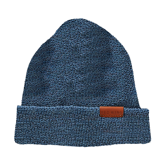 Merino Wool Knit Hat / Blue Heather