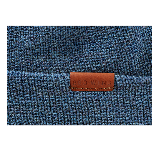 Merino Wool Knit Hat / Blue Heather