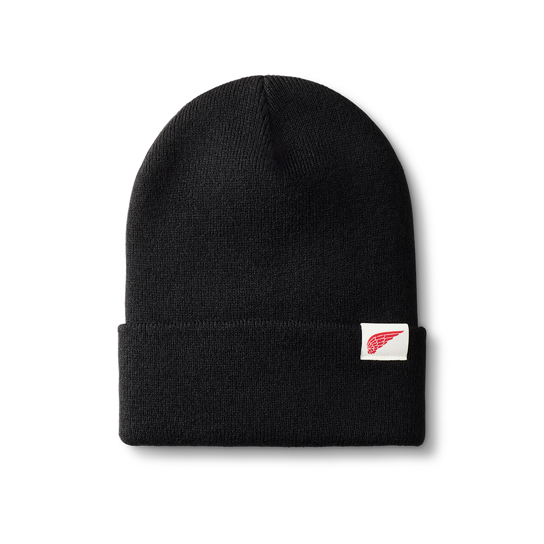 Logo Knit Beanie Hat / Black | レッドウィング オフィシャルサイト