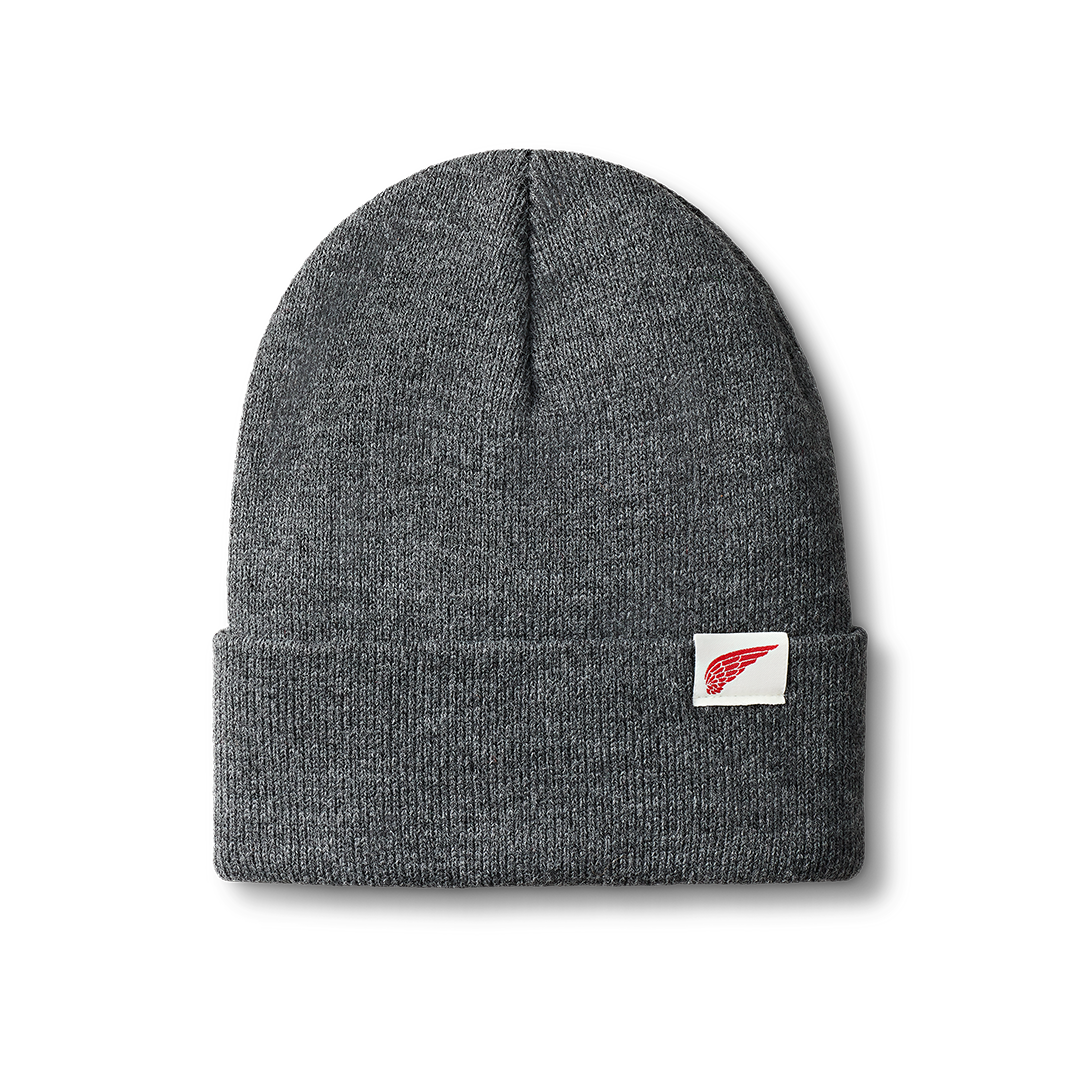 Logo Knit Beanie Hat / Dark Gray Heather | レッドウィング