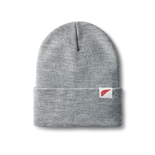 STONE  ロゴパッチビーニーハット　グレー Logo Knit Beanie Hat / Light Gray Heather | レッドウィング