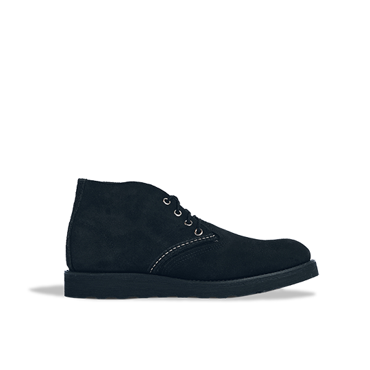 Suede Black Work Chukka Platform