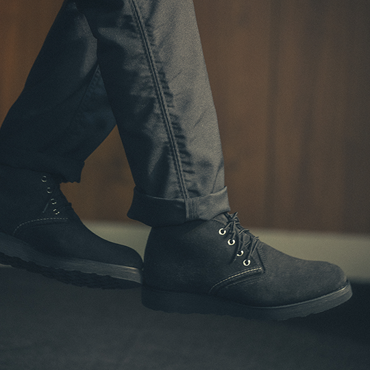 nonnative ノンネイティブ SUEDE BLACK LINEMAN-