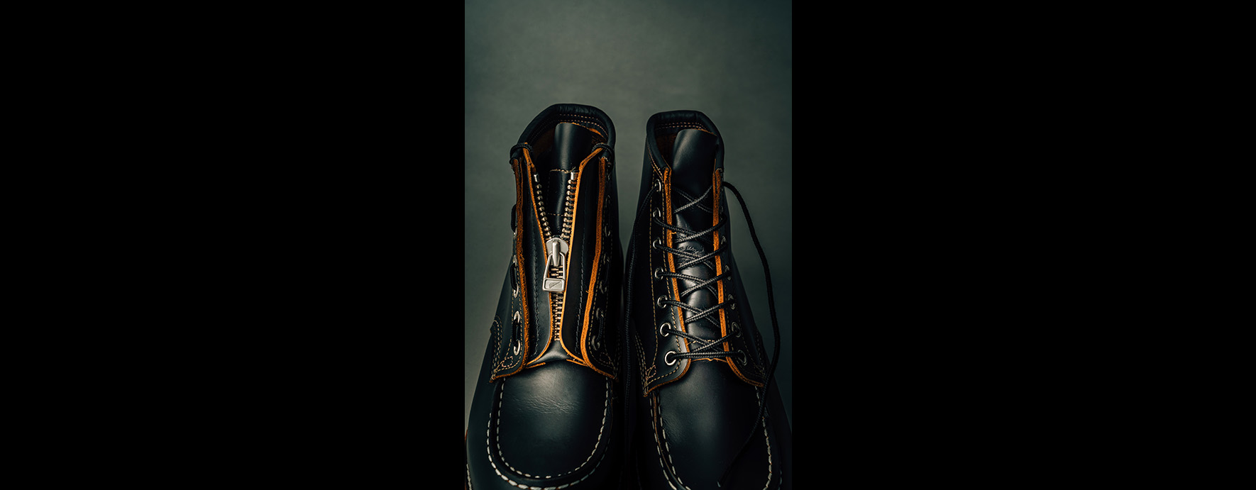 Boots Leather Zipper Unit / 6-inch Black Klondike