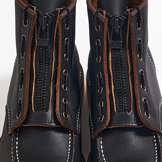Boots Leather Zipper Unit / 6-inch Black Klondike | レッドウィング 