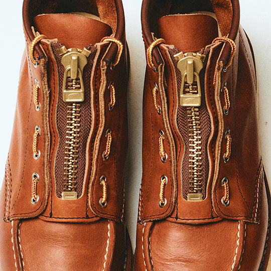 【W】Boots Leather Zipper Unit / 6-inch Oro Legacy