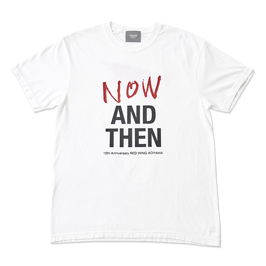 NOW AND THEN FONT T-shirt / White