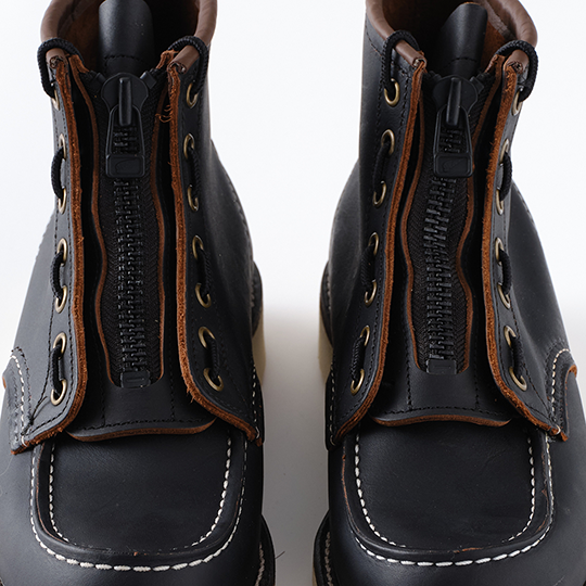 Boots Leather Zipper Unit / 6-inch Black Prairie