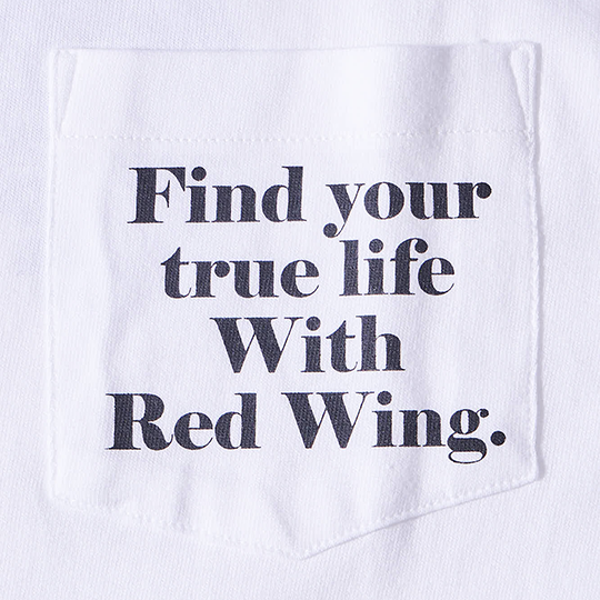 Find your true life T-shirt / Pocket-print White