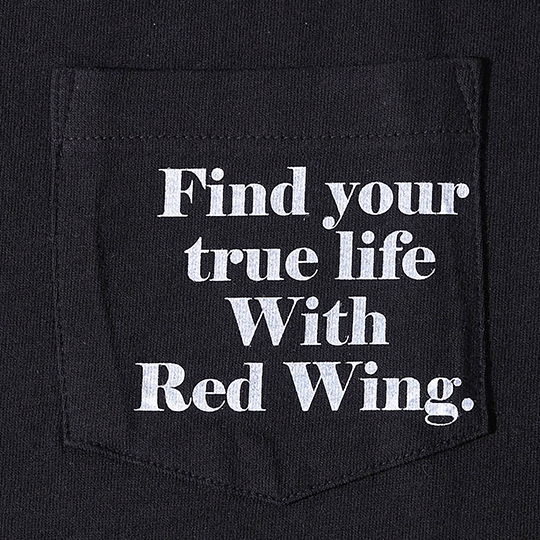 Find your true life T-shirt / Pocket-print Black