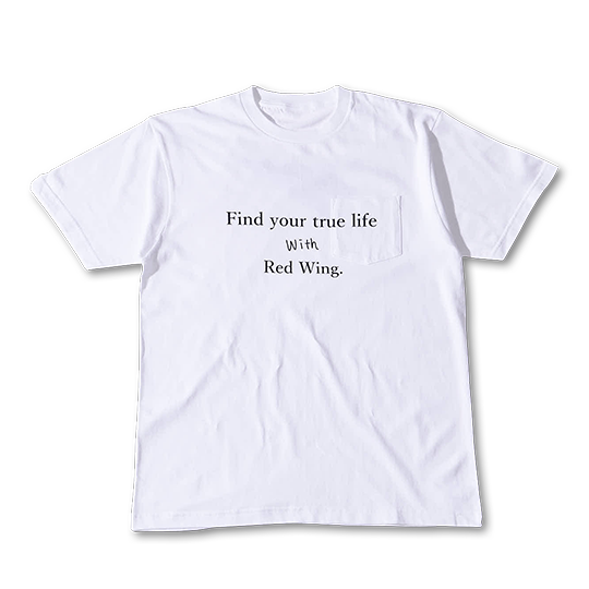 Find your true life T-shirt / Center-print White