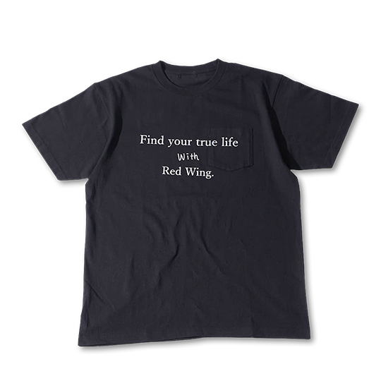 Find your true life T-shirt / Center-print Black