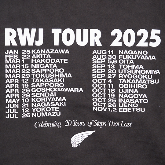 2025RWJ Event Tour Sweat / Charcoal | レッドウィング オフィシャル