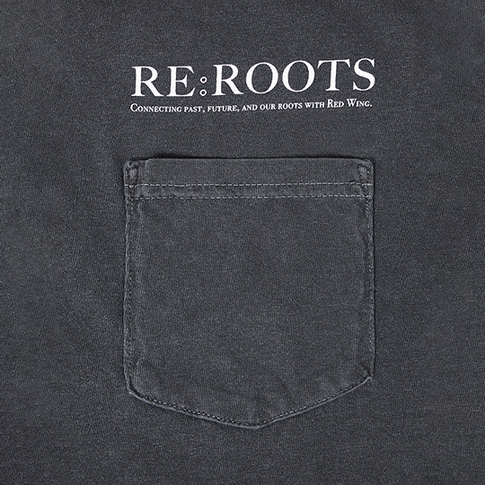 RE:ROOTS T-shirt / Charcoal | レッドウィング オフィシャルサイト RE:ROOTS T-shirt / Charcoal | レッドウィング オフィシャルサイト