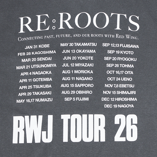 2026RWJ Event Tour Tee | レッドウィング オフィシャルサイト（公式